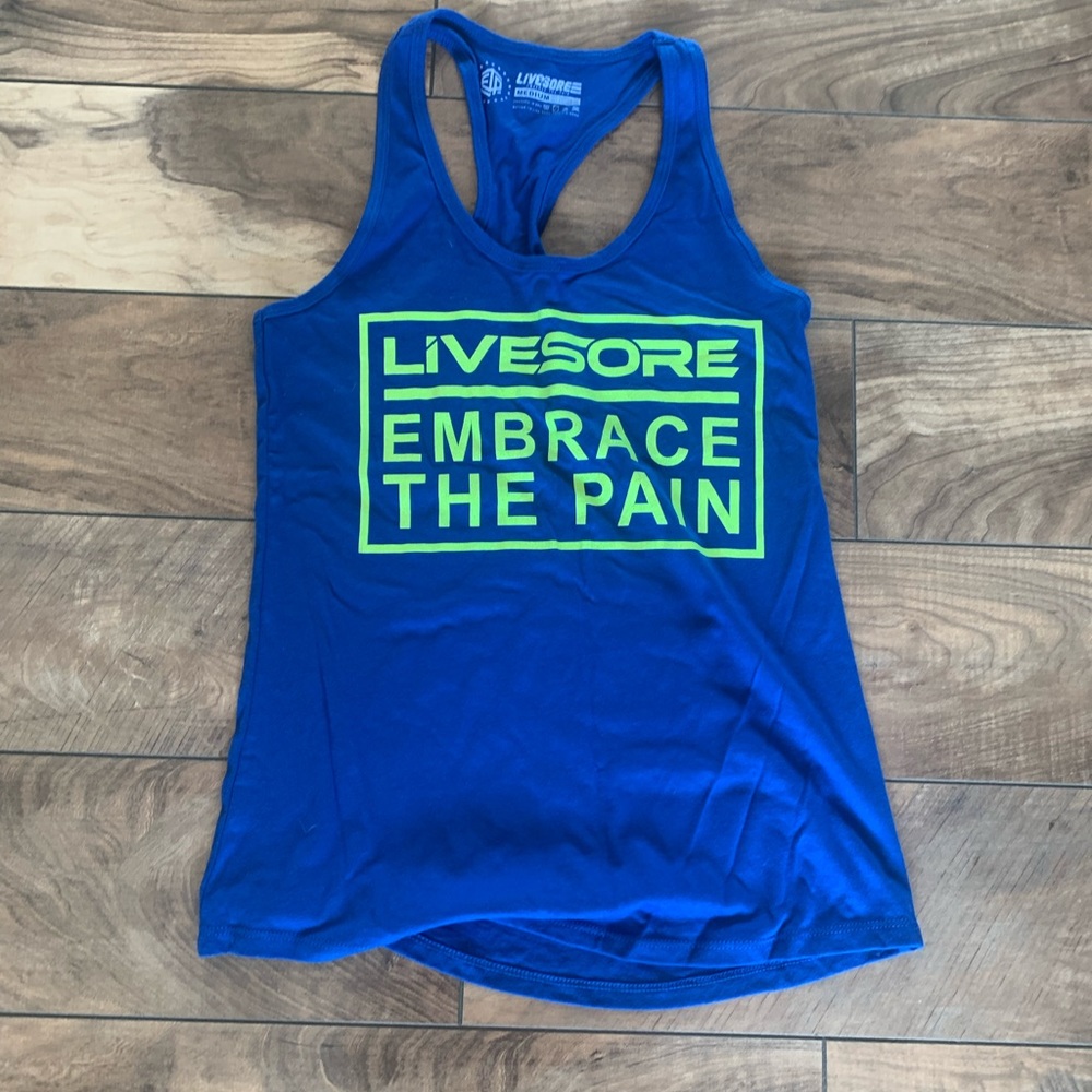 Never worn live sore tank
